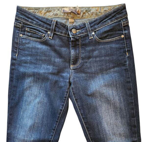 Paige Skyline Jeans dark wash distressed size 27 - Picture 2 of 6